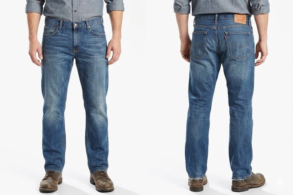 Levi Strauss & Co 514 Straight Fit Men's Denim Jeans - 36W x 30L - Blue